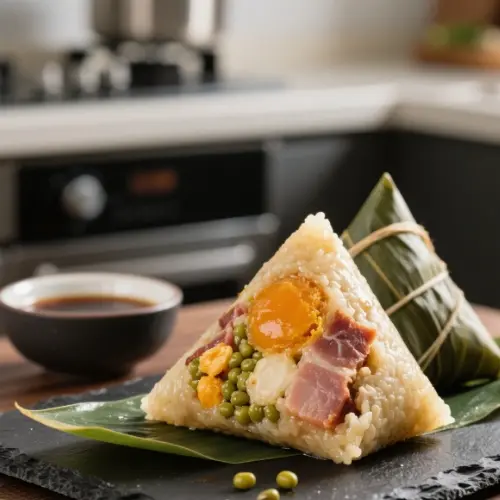 綠豆蛋黃鹹肉粽